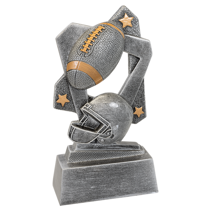 Football Resin Trophy award in 2 sizes with free engraving!