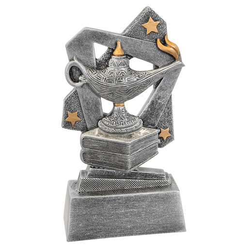 Lamp of Knowledge Resin Trophy award in 2 sizes with free engraving!