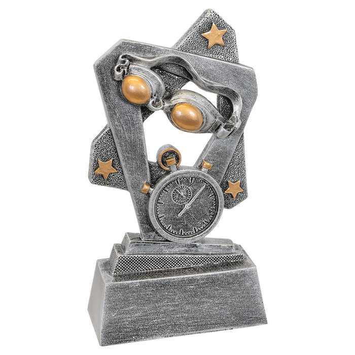 Swimming Resin Trophy award in 2 sizes with free engraving!