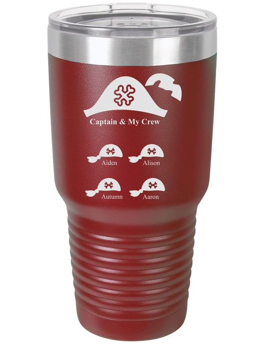Captain & My Crew Personalized Tumbler