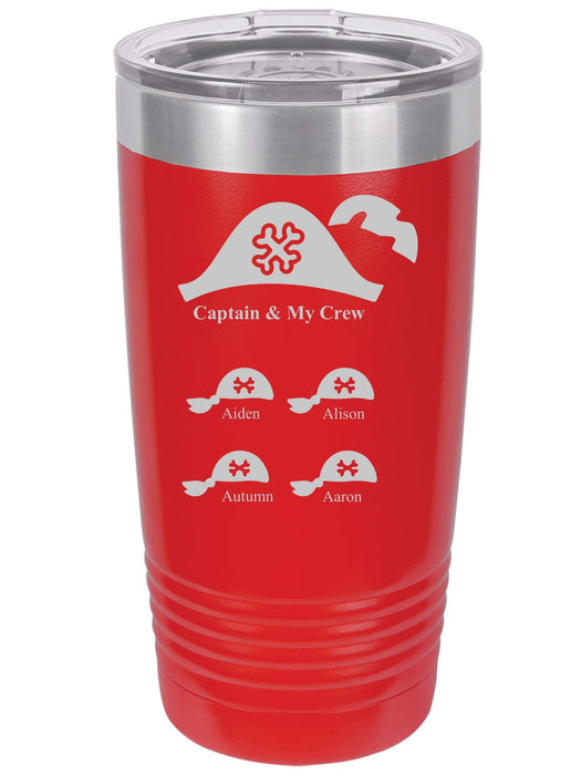 Captain & My Crew Personalized Tumbler