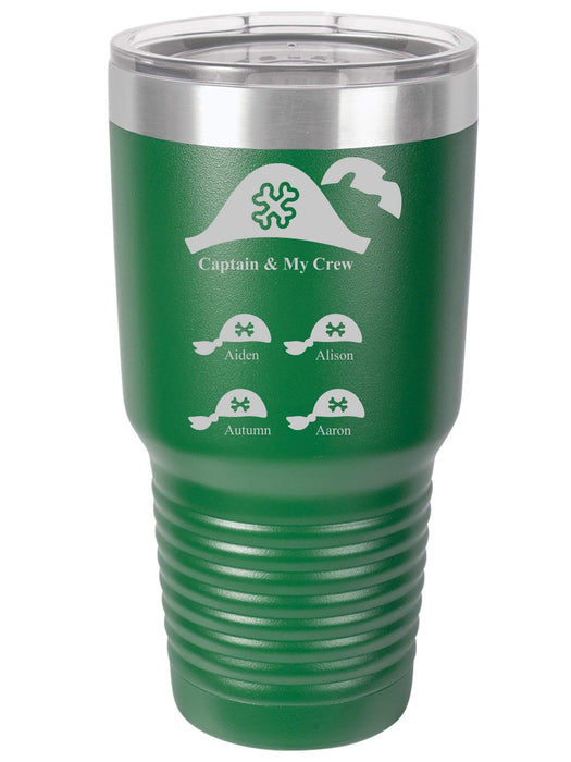 Captain & My Crew Personalized Tumbler