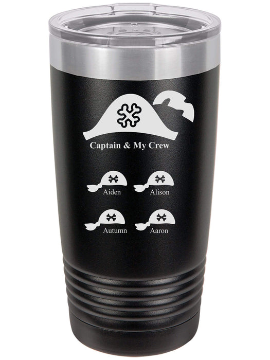 Captain & My Crew Personalized Tumbler
