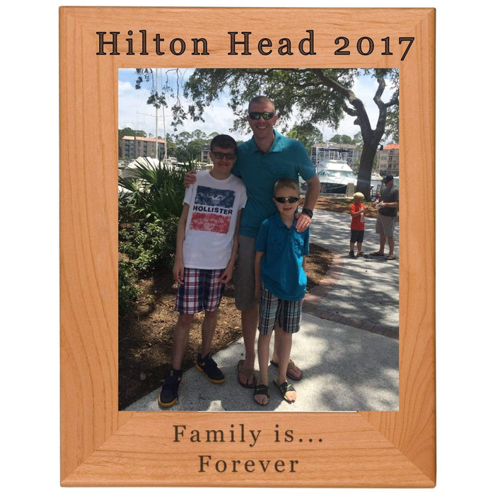 Custom Text Wood Engraved Picture Frame