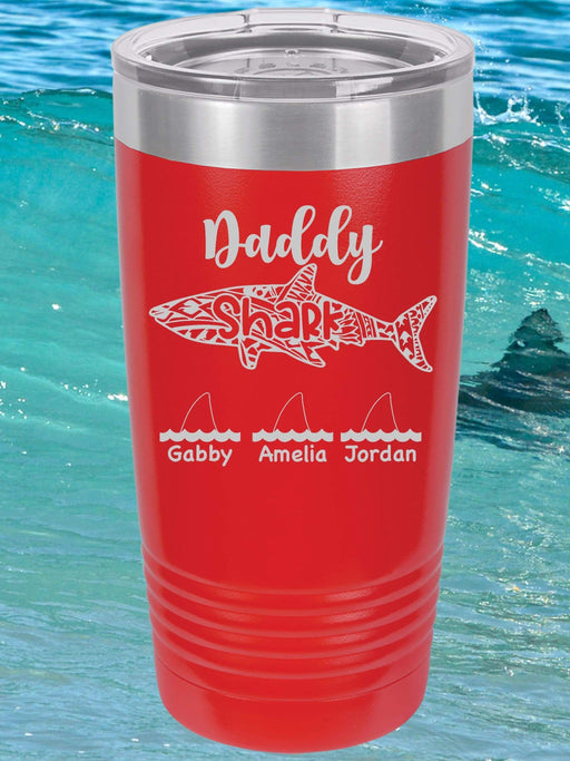 Daddy Shark Personalized Tumbler