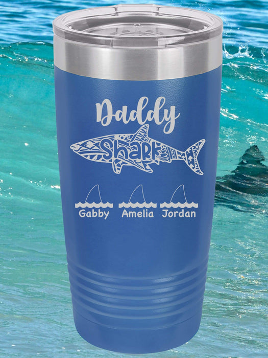 Daddy Shark Personalized Tumbler