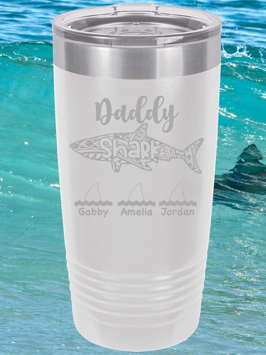 Daddy Shark Personalized Tumbler