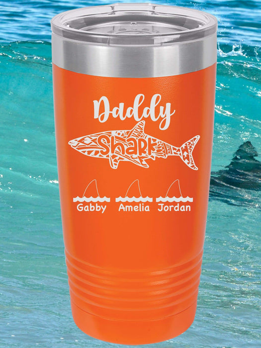 Daddy Shark Personalized Tumbler