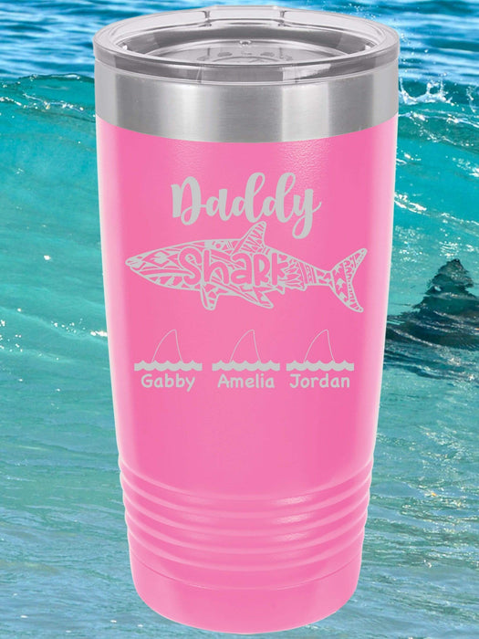 Daddy Shark Personalized Tumbler