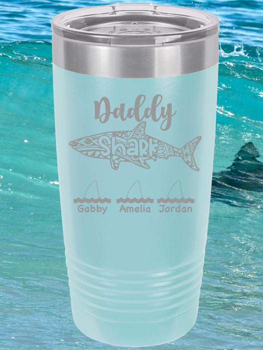 Daddy Shark Personalized Tumbler