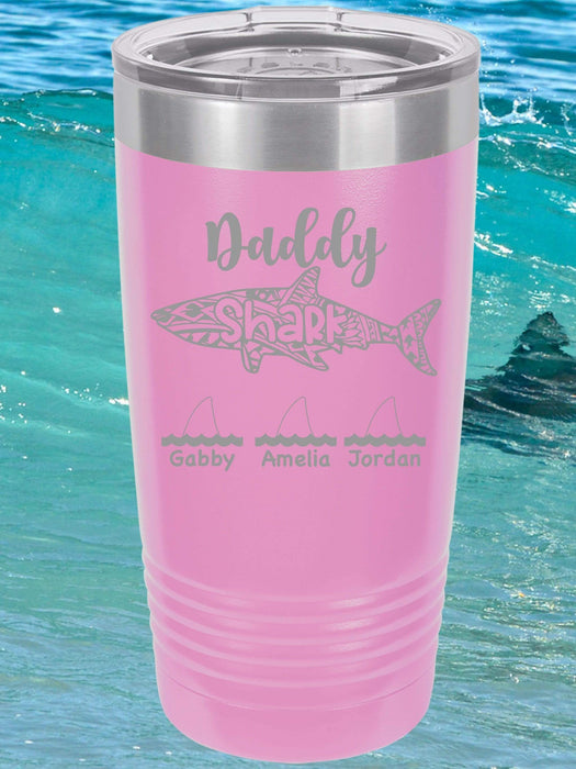 Daddy Shark Personalized Tumbler