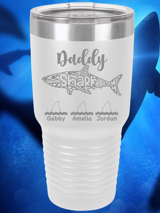 Daddy Shark Personalized Tumbler