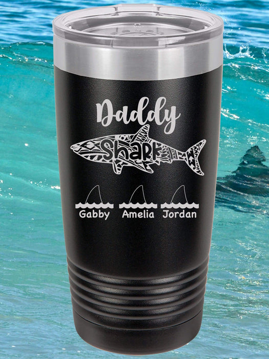 Daddy Shark Personalized Tumbler