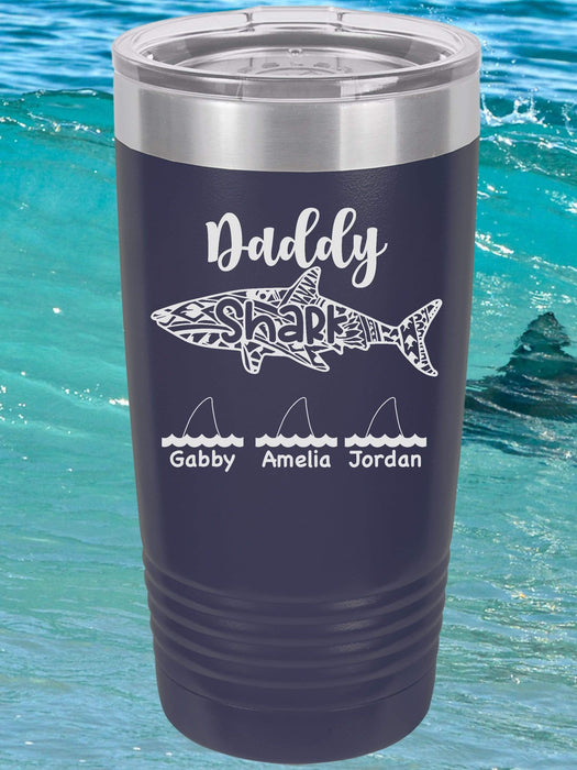 Daddy Shark Personalized Tumbler