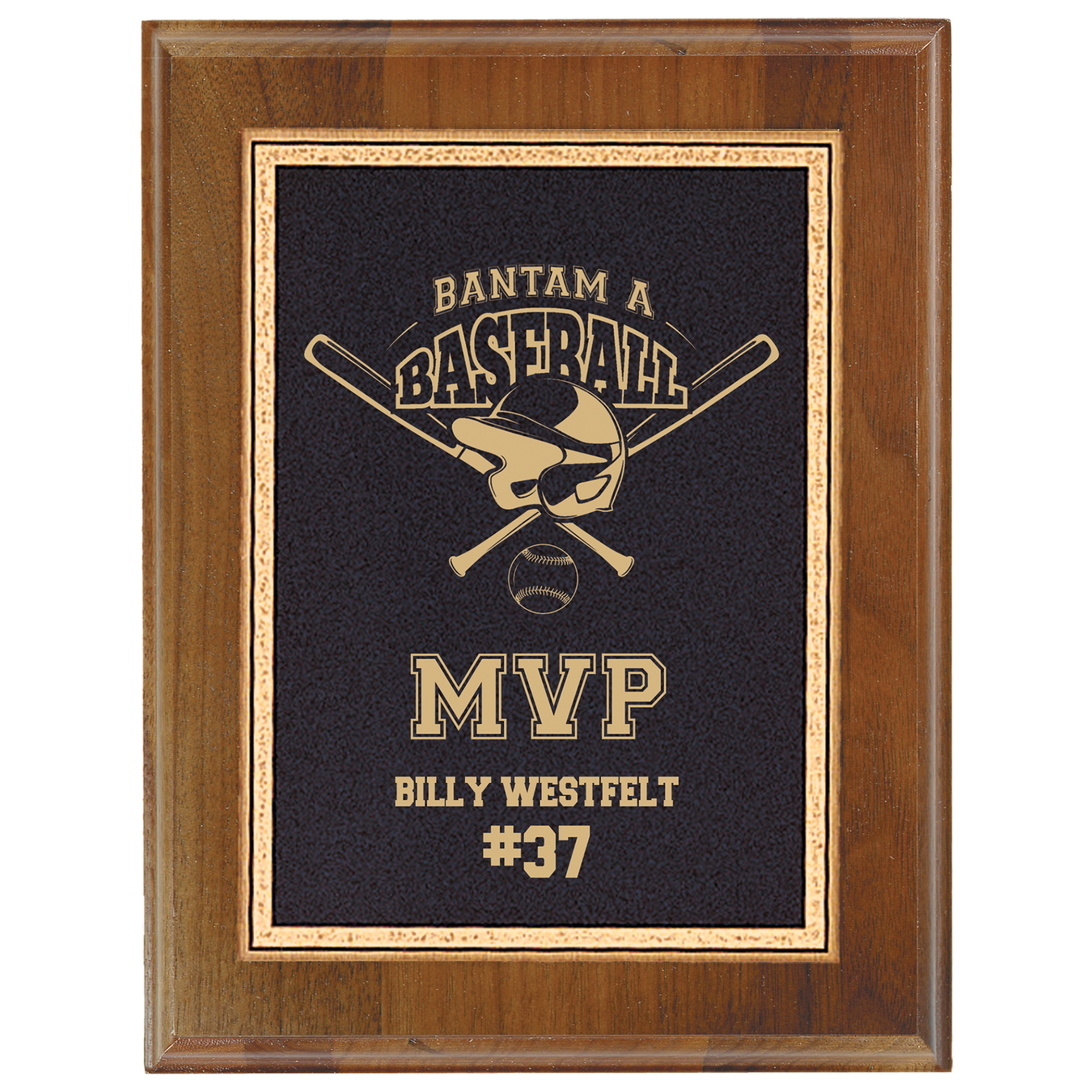 Sports award plaque