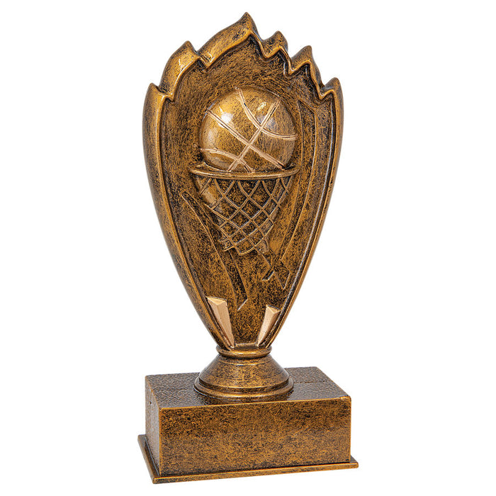 Blaze basketball trophy award for kids and school sports teams.