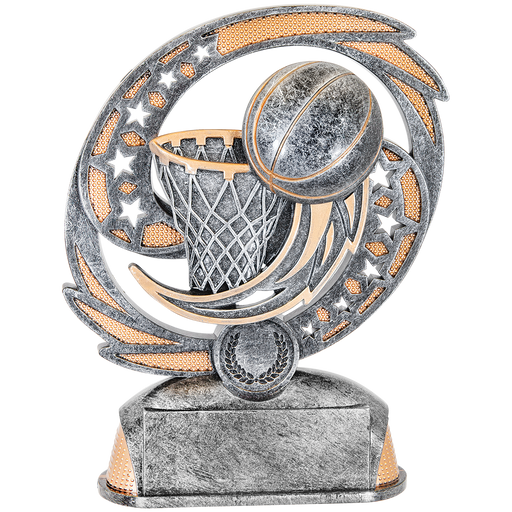 Basketball Resin Trophy award in 2 sizes with free engraving!