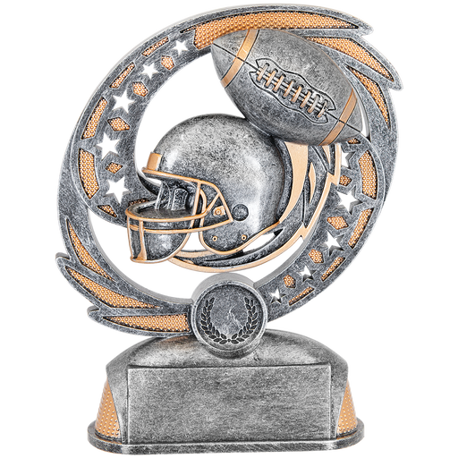 Football Resin Trophy award in 2 sizes with free engraving!