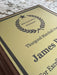 Personalized award plaque for retirement, volunteer service, or corporate recognition