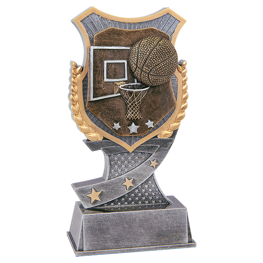 Basketball Resin Trophy award in 2 sizes with free engraving!