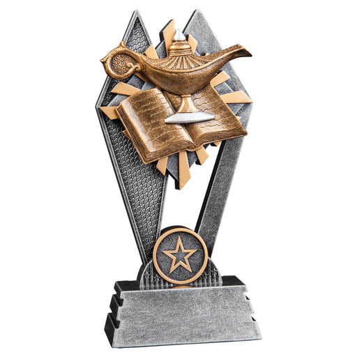 Lamp of Knowledge Resin Trophy award in 2 sizes with free engraving!