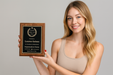 Made in USA personalized award plaque honoring years of service