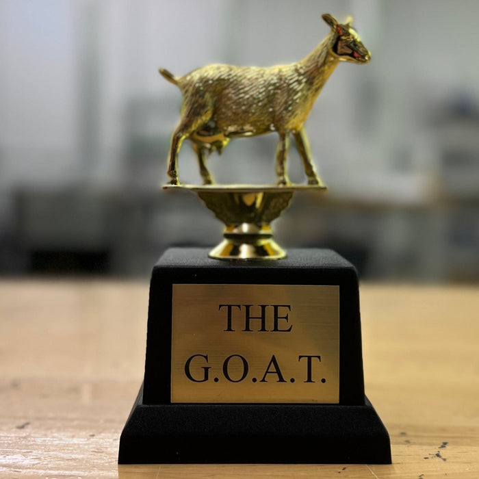 Griffco Supply The Goat Trophy - G.O.A.T Greatest of All Time Trophy, Funny Trophy for Boss, Coworker, Friend