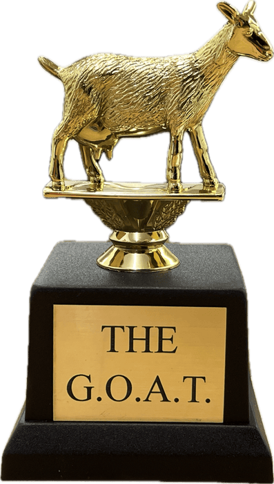 Griffco Supply The Goat Trophy - G.O.A.T Greatest of All Time Trophy, Funny Trophy for Boss, Coworker, Friend