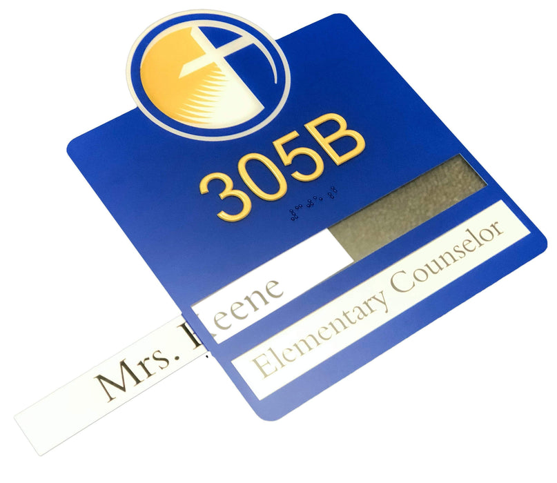 All Custom Design ADA Compliant Braille Sign