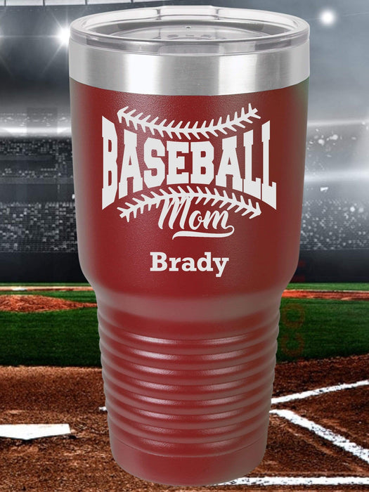 Baseball Mom 2 Personalized Tumbler