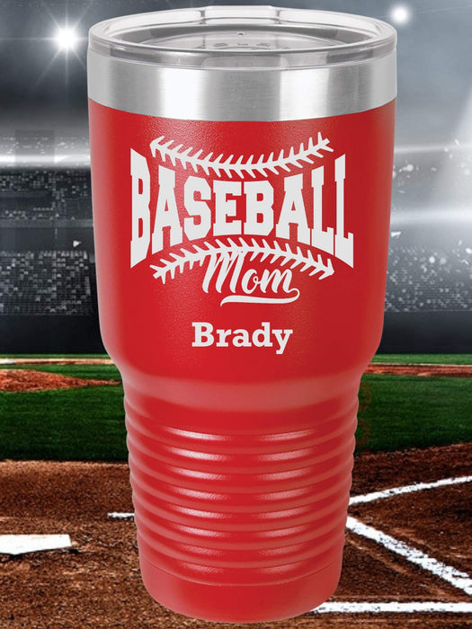 Baseball Mom 2 Personalized Tumbler