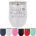 Beach Hair Don't Care - 12 ounce Stainless Steel Insulated Stemless Wine Glass