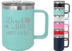 Beach Hair Don't Care 15 ounce Insulated Stainless Steel Coffee Mug