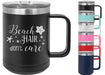 Beach Hair Don't Care 15 ounce Insulated Stainless Steel Coffee Mug