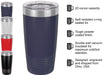 Before Patients After Patients - 20 oz Tumbler with Straw and 12 oz Wine Tumbler Set