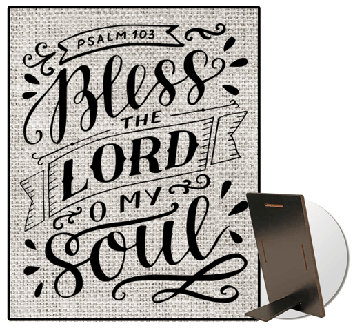 Bless The Lord O My Soul Rustic Burlap Bible Verse Sign