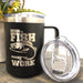 Born to Fish Forced to Work 15 ounce Insulated Coffee Mug