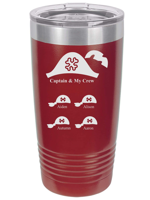 Captain & My Crew Personalized Tumbler