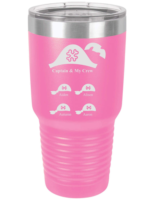 Captain & My Crew Personalized Tumbler