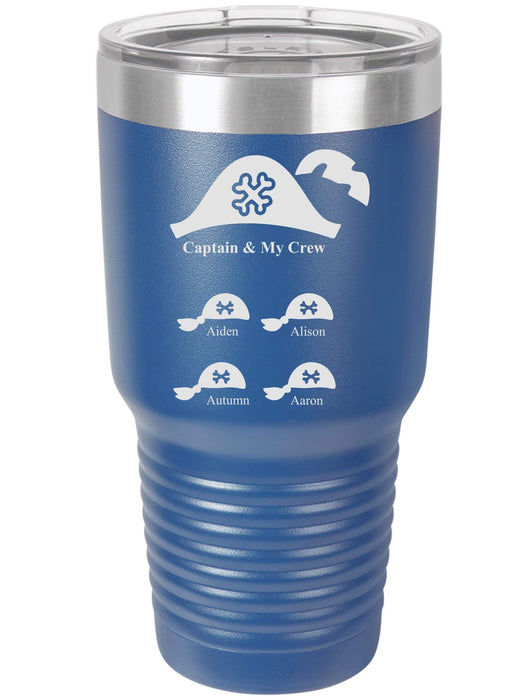 Captain & My Crew Personalized Tumbler