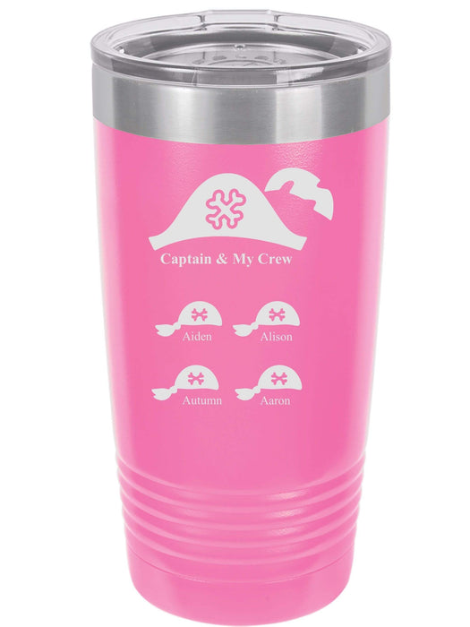 Captain & My Crew Personalized Tumbler