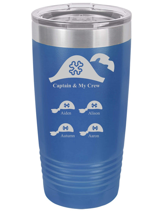 Captain & My Crew Personalized Tumbler