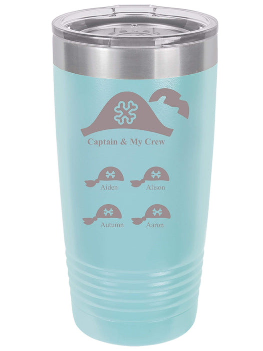 Captain & My Crew Personalized Tumbler