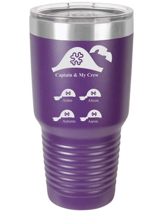 Captain & My Crew Personalized Tumbler