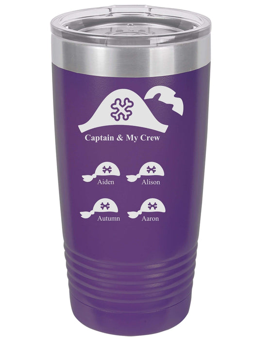 Captain & My Crew Personalized Tumbler