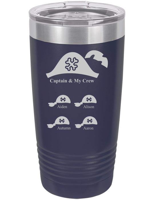 Captain & My Crew Personalized Tumbler