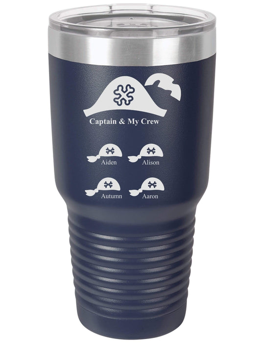 Captain & My Crew Personalized Tumbler