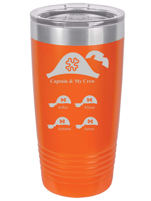 Captain & My Crew Personalized Tumbler