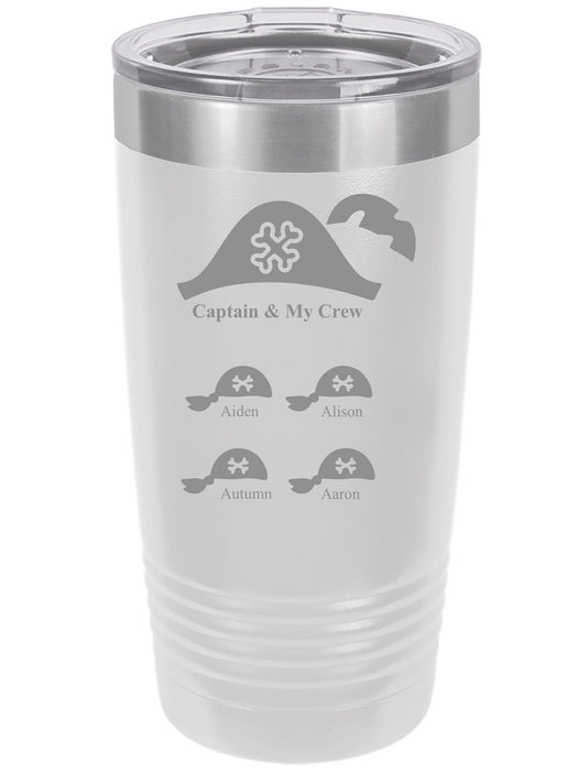 Captain & My Crew Personalized Tumbler