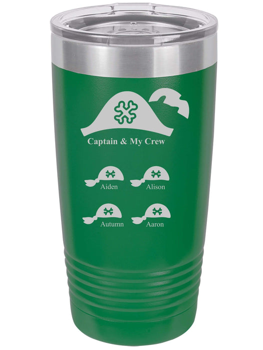 Captain & My Crew Personalized Tumbler